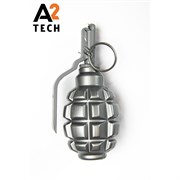 Граната А2 Ф-1 Серебро (пластиковая скоба) hg-a2-f1-plastskoba-ser